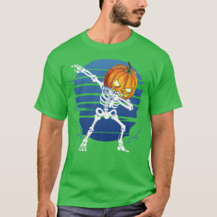 Womens Scary Halloween design engraved dabbin' pum T-Shirt