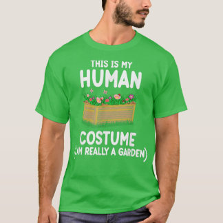 Womens Scary spooky Halloween funny gardening gard T-Shirt