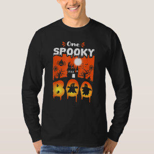 Womens Scary Spooky Halloween Haunted Castle Night T-Shirt