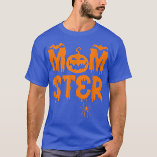 Womens Scary spooky Halloween mum mother monster m T-Shirt