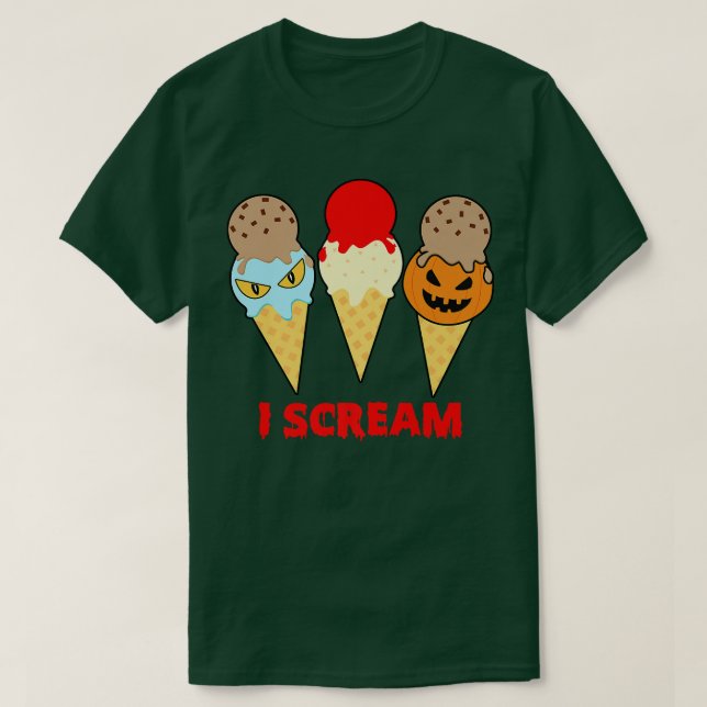 Womens Scary spooky Halloween scream design T-Shirt (Design Front)