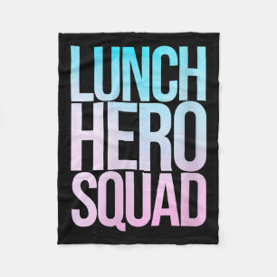 Womens School Lunch Hero Squad Cafeteria Workers C Fleece Blanket