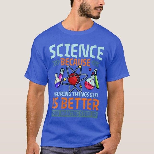 Womens Science Scientist Teacher Student VNeck T-Shirt (Front)