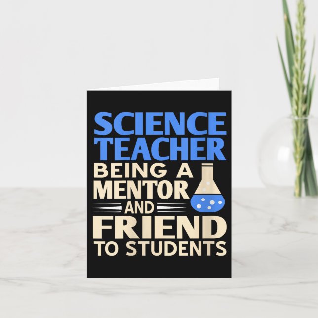 Womens Science Teacher Mentor And Friend To Studen Card (Front)