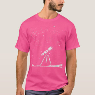 Womens Scientist Gift Telescope Astronomy T-Shirt