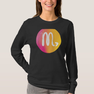 Womens Scorpio Zodiac Horoscope Astrology Backprin T-Shirt