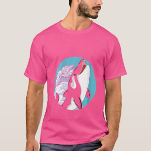 Womens Sea Animal Killer Whale  Ocean Animal Waves T-Shirt