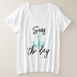 Women's Seas the Day Plus Size  T-Shirt