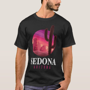 Womens Sedona Arizona Cactus Sunset Desert Sedona T-Shirt