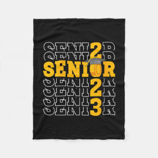 Womens senior 2023 hockey player graduate class of fleece blanket