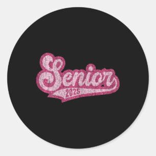 Womens Senior 2025 Cl Of 2025 Seniors Graduation 2 Classic Round Sticker