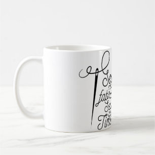 Womens Sew Much Fabric Sew Little Time Sewing Shir Coffee Mug