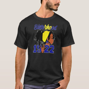 Womens Sgrho Sigma 1922 Sisterhood Gamma Rho Hand  T-Shirt