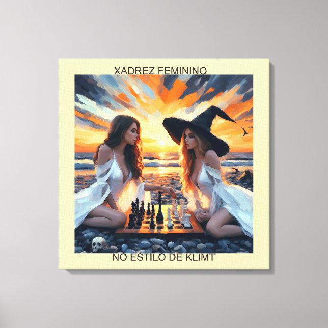 WOMEN'S SHADREZ - On-Screen Printing Canvas Print (Front)