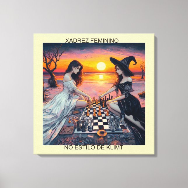 WOMEN'S SHADREZ - On-Screen Printing Canvas Print (Front)