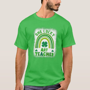 Women's Shamrock One Lucky Teacher St Patricks Day T-Shirt