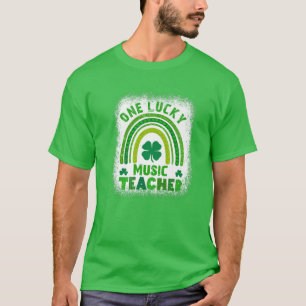 Women's Shamrock One Lucky Teacher St Patricks Day T-Shirt