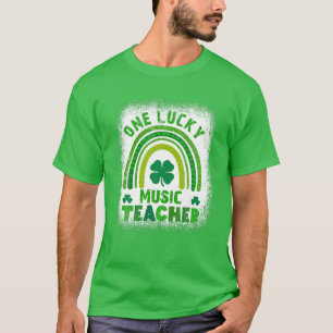 Women's Shamrock One Lucky Teacher St Patricks Day T-Shirt