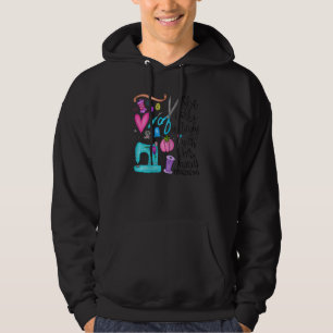 Womens She Works Willingly With Her Hands Sewing Hoodie