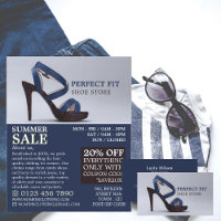 Women's Shoe, Women's Clothing Store Advertising