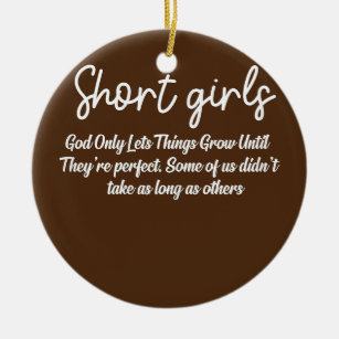 Womens Short Girls God Only Lets Things Grow Ceramic Tree Decoration