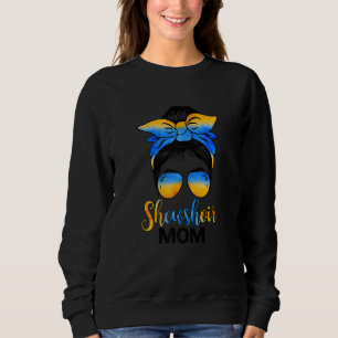 Womens Show Choir Mum Messy Bun Girl Mother Lover Sweatshirt