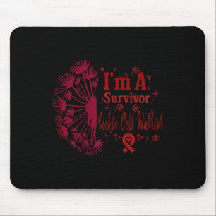 Womens Sickle Cell Blood Disorder Warrior Survivor Mouse Pad