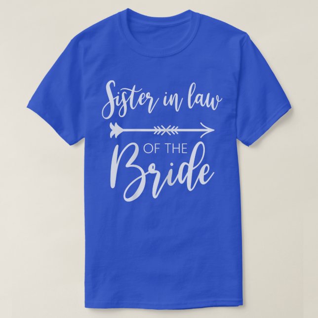 Womens Sister In Law Of The Bride Bachelorette Par T-Shirt (Design Front)