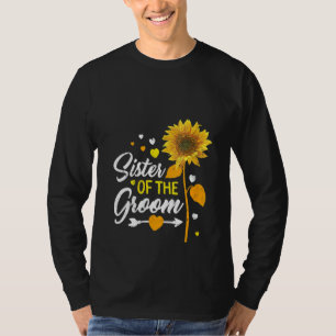 Womens Sister Of The Groom Wedding Matching Tee Mo