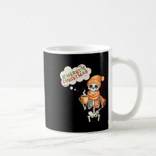 Womens Skeleton Speak Merry Christmas Waer F And H Coffee Mug