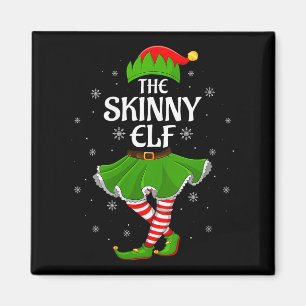 Womens Skinny Elf Christmas Family Girls Women Elf Magnet