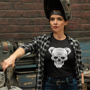 Women's Skull T-Shirt - Girl Skull - Seriously...