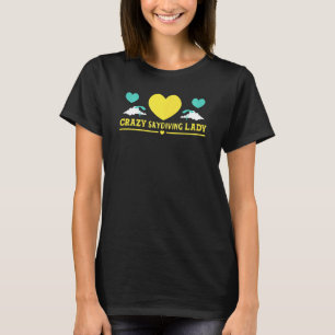 Womens Skydiver Crazy Skydiving Lady Skydive T-Shirt