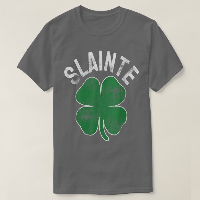 Womens Slainte Beer Drinking Irish ST PATRICKS DAY T-Shirt (Design Front)