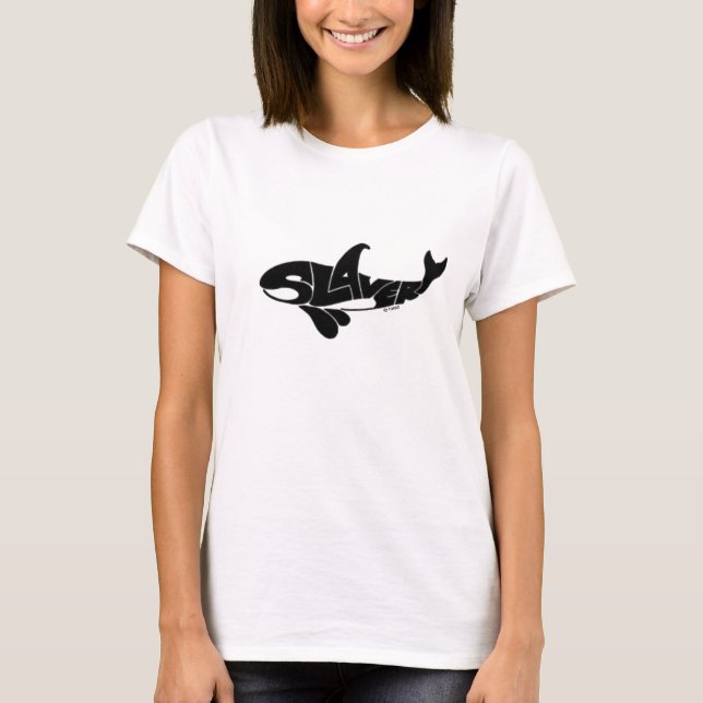 women's Slavery white T T-Shirt (Front)