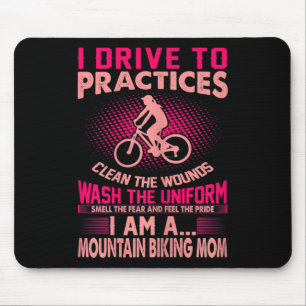 Womens Smell Fear Feel Pride Mountain Biking Mum Mouse Pad
