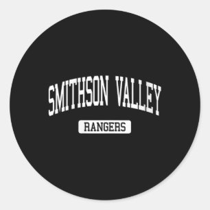 Womens Smithson Valley Hs New Braunfels Tx Varsity Classic Round Sticker