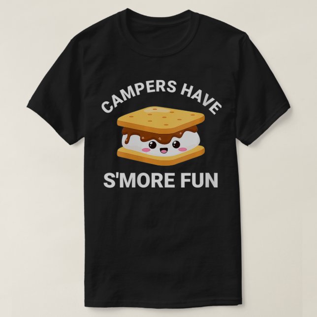 Womens S'mores Marshmallows  Campers Have S'More F T-Shirt (Design Front)