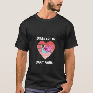 Womens Snails Are Just My Speed My Spirit Animal S T-Shirt