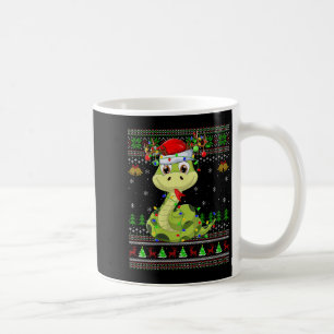 Womens Snake Ugly Christmas Sweaters Reindeer Sant Coffee Mug