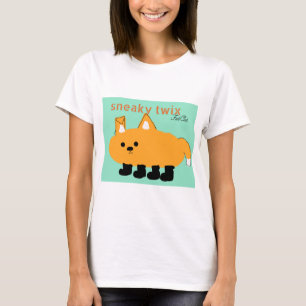 Women's sneaky twix fat cat shirt