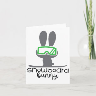 Women's Snowboarding Apparel - Snowboard Bunny Card