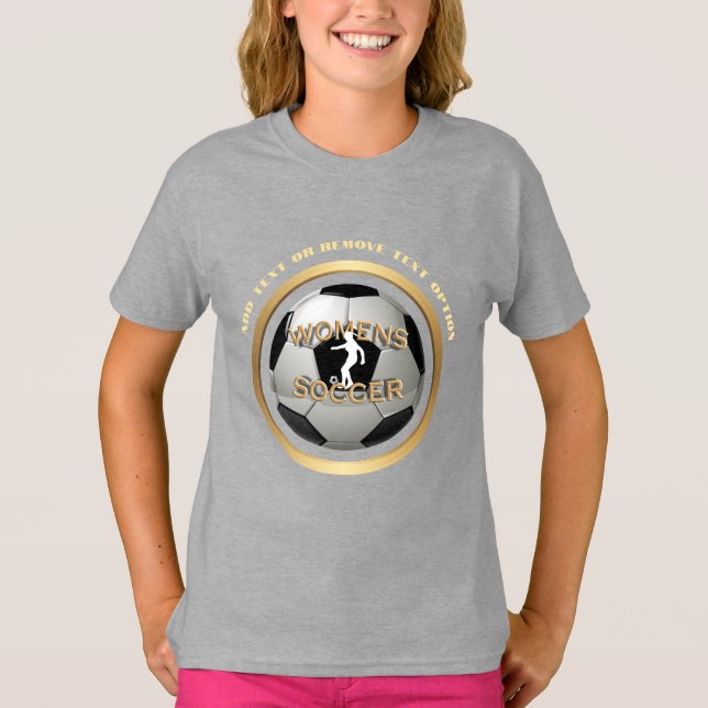 Women's Soccer Ball Sports T-Shirt (Front)
