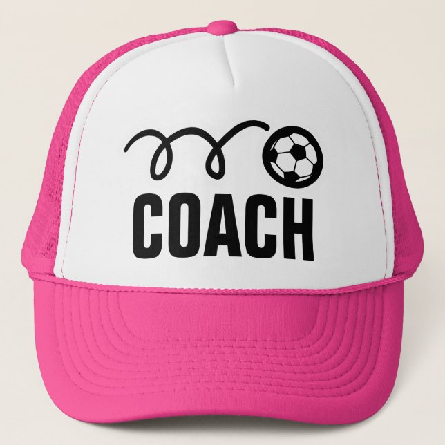 Women's soccer coach hat / cap | Soccer mum (Front)