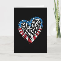 Women's Soccer Heart - USA American Flag