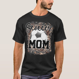 Womens Soccer Mum Bleached Soccer Mum Mother's Da T-Shirt