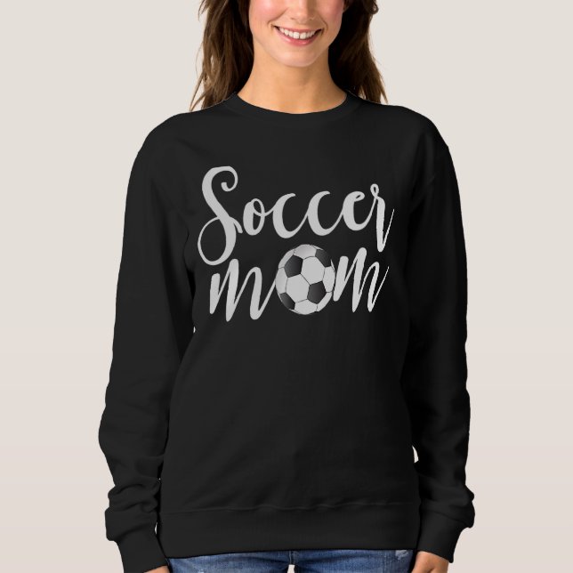 Womens Soccer Mum Family Matching Team Player Sweatshirt (Front)