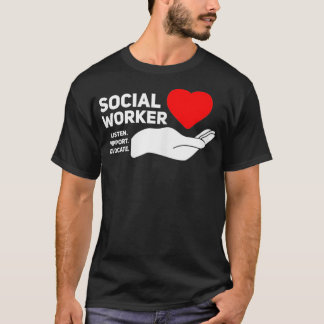Womens Social Worker T s for Women Gift  T-Shirt
