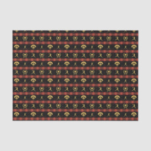 Women's Softball - Christmas Red Check Tissue Paper