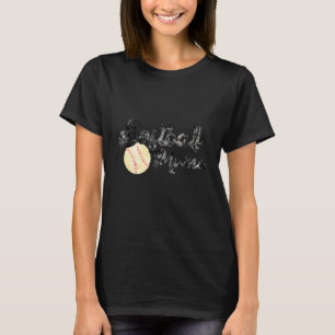 Womens Softball Mama Cute Mother's Day Sports T-Shirt